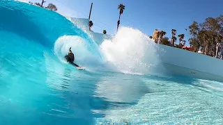 Pros SCORE Palm Springs Wavepool (RAW FOOTAGE)