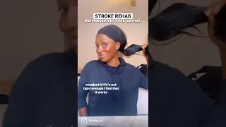 Stroke Rehab : One handed PONYTAIL technique…. 👱🏻‍♀️ | Occupational Therapy