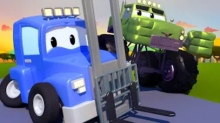 Camionul stivuitor - Super Camionul Carl în Orasul Masinilor 🚚 ⍟ Desene pentru copii