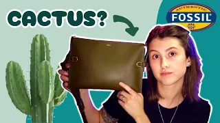 Is cactus leather actually good? Fossil Kier crossbody Unboxing & Review