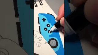 Drawing Xbox, PS5 and Nintendo Switch Controllers Fusion Effect with Posca Markers!