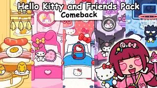 HELLO KITTY and Friends is BACK 🎀❤️| Hello Kitty and Friends Furniture Pack House Design | Toca Boca