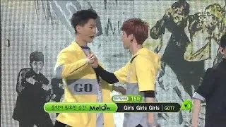 [Gods Seven GOT7] - Girls Girls Girls @ Popular Inkigayo 140216