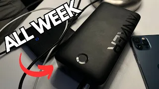 IPHONE power bank large capacity Lasts ALL WEEK (ANKER 347 REVIEW)