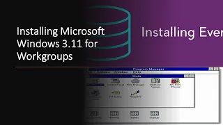 Windows 3.11 - Part 3   Installing Windows 3 11 for Workgroups