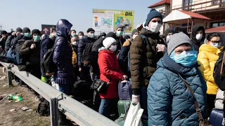 Russian Attack Sends Ukrainians Fleeing As Humanitarian Crisis Looms Over Their Souls