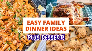 Simple Dinner Ideas plus Dessert!//What's for Dinner Recipes