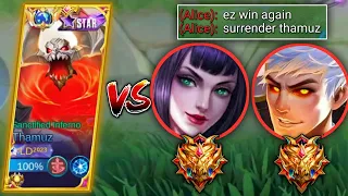 THAMUZ VS LIFESTEAL GODS ALICE AND ALUCARD | THEY BOTH DESTROYED MY TEAM 🔥🔥