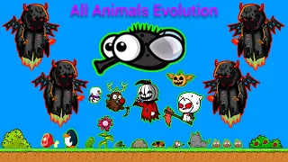 All Animals Evolution But Three Bosses... (EvoWorld.io)