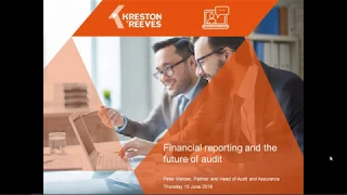 Financial reporting and the future of audit (Webinar)