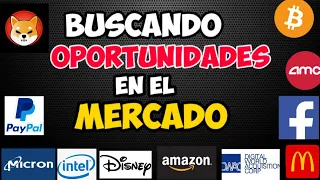 Oportunidades Para Hoy | Continuaremos Cayendo! SHIB, BTC, ETH, DWAC, PYPL,FB, SNAP, DAL, INTEL, AMC