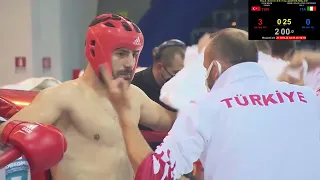 WAKO World Championships (Dünya Şampiyonası) 2021 Nazım Çelik Türkiye vs İtalya