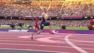 Athletics - Men's 100m - T44 Round 1 Heat 1 - London 2012 Paralympic Games