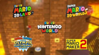 Super Mario 3D Land/World : Bowser's Lava Lake Keep Theme ULTIMATE MASHUP (5 songs !)