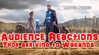 Audience reactions to Thor's entrance in Infinity War