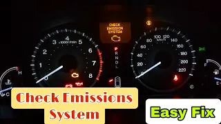 HONDA CHECK EMISSION SYSTEM EASY FIX, P0135.