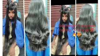 Tooo long length 3 step hair cutting ✂️💯🔥//long length 3 step hair cutting ✂️ tutorial 😍🤗