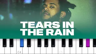 The Weeknd - Tears In The Rain  (piano tutorial)