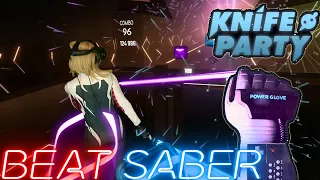 Beat Saber || Power Glove by Knife Party (Expert+) First Attempt || Mixed Reality