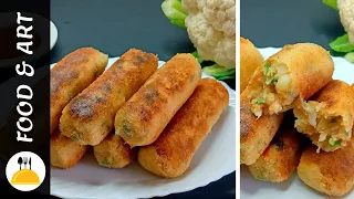 Phool Gobhi Ke Kabab Banane Ka Tarika | Cauliflower Kebab Recipe By Food & Art