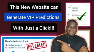 VIP websites that generates 100% football Prediction with Just 1 click | Sport Prediction #betting