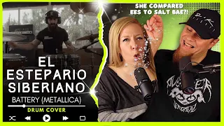 EL ESTEPARIO SIBERIANO "Battery" (Metallica Drum Play Through)  // Audio Engineer & Wifey React