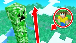 Minecraft, But Creepers Are Insanely TALL
