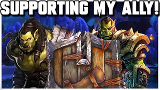 Grubby | WC3 2v2 | Supporting My Ally!