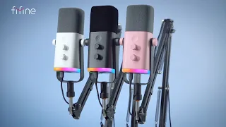 [Trailer] FIFINE Multiple Colors AM8T USB/XLR RGB Dynamic Microphone Set for Streaming and Gaming