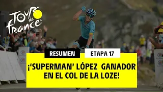 #TDF2020 - Etapa 17 - ¡'Superman' Lopez ganador en el col de la loze!