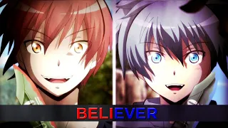 Assassination Classroom - Nagisa VS Karma -「AMV」- Believer ᴴᴰ