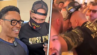 'THAT'S NOT A HEADBUTT!' - Tyson Fury REACTION to BIG JOHN FURY TEAM USYK ALTERCATION