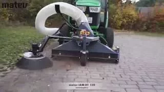 matev Laubsaugdüse LRM-HY 120 und CLS-Aufnahmegerät an John Deere 3R