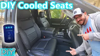 Installing custom leather heated and cooled car seats - 2016 Toyota Tundra