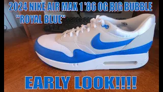 EARLY LOOK!!!! 2024 NIKE AIR MAX 1 '86 OG BIG BUBBLE "ROYAL BLUE"