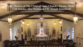 Sunday Sermon • 17th Sunday after Pentecost • 2019