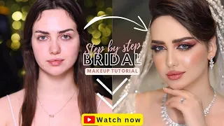 Full Bridal Makeup Tutorial || Glowing Bridal Makeup In Winter || With All Products Learningwith Nk