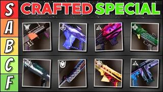 Ranking Every Craftable Special Weapon In Destiny 2 (PvE God Roll Tier List)