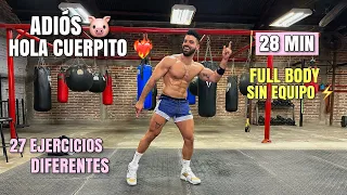 Rutina HIIT Adios Puerquito Hola Cuerpito (27 Minutos) Cardio Sudoroso En CASA Para todos Niveles