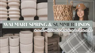 WALMART HOME SHOP WITH ME & HAUL | Spring + Summer Home Decorating Ideas | Front Porch Styling Plans