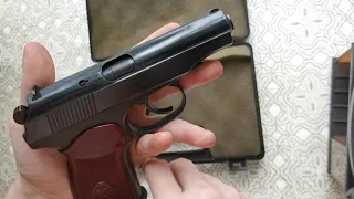 МР-654к-32 (33) серия, пневматический пистолет Макарова (ПМ) Baikal, ПМ без лиценции, но с 18 лет