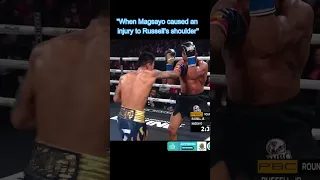 Magsayo vs. Russell | SHOULDER INJURY #boxing #boxingvideos   #sports