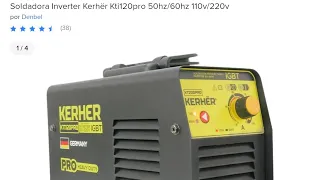 Compre-Soldadora Inverter de MercadoLibre $1843🤑SoldadoraInverter Kerhër Kti120pro50hz/60hz110v/220v