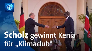 Afrika-Reise des Kanzlers: Scholz gewinnt Kenia für „Klimaclub“