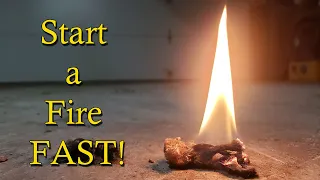 How to Start a Fire Fast and Easy - Quick Fire Starting Tips