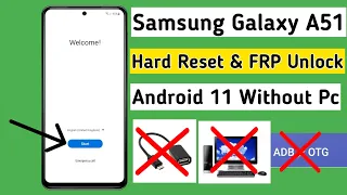 Samsung A51 Hard Reset & FRP Bypass Without PC/Tools | Unlock Google Lock without Adb Mode |