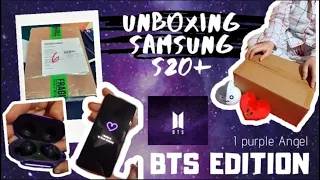 Unboxing Samsung S20+and Buds (BTS Limited Edition)