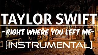 Taylor Swift - right where you left me [Instrumental/karaoke/background music] by Chaitanya