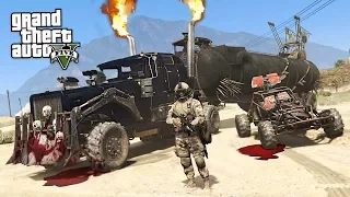 GTA 5 Zombie Apocalypse Mod #21 - ZOMBIE BATTLE TRUCK!! (GTA 5 Mods)