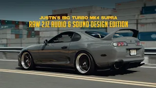 RAW Supra 2JZ Audio & Sound Design | Big Turbo 800WHP | HALCYON (4K)